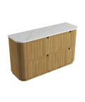 Palis White solid-surface stone top for the Aulic Varcelli 1500mm floor standing vanity
