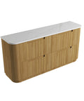Palis White solid-surface stone top for the Aulic Varcelli 1800mm floor standing vanity