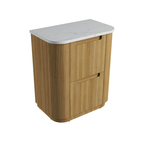 Cato solid-surface stone top for the Aulic Varcelli 750mm floor standing vanity