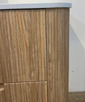 Close-up styling shot of the Aulic Varcelli 900mm floor standing vanity