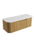 Palis White solid-surface stone top for the Aulic Varcelli Mono 1200mm wall hung vanity