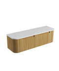 Cato solid-surface stone top for the Aulic Varcelli Mono 1500mm wall hung vanity