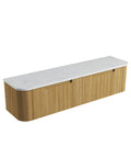 Cato solid-surface stone top for the Aulic Varcelli Mono 1800mm wall hung vanity