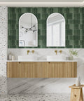 Aulic Varcelli Mono 1800mm wall hung vanity styled in a bathroom