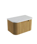 Cato solid-surface stone top for the Aulic Varcelli Mono 750mm wall hung vanity