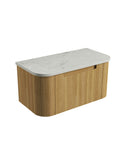 Alpine solid-surface stone top for the Aulic Varcelli Mono 900mm wall hung vanity