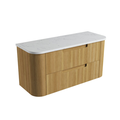 Cato solid-surface stone top for the Aulic Varcelli Tier 1200mm wall hung vanity