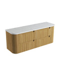 Cato solid-surface stone top for the Aulic Varcelli Tier 1500mm wall hung vanity