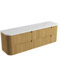 Palis White solid-surface stone top for the Aulic Varcelli Tier 1800mm wall hung vanity