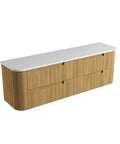 Pure solid-surface stone top for the Aulic Varcelli Tier 1800mm wall hung vanity