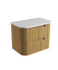 Pure solid-surface stone top for the Aulic Varcelli Tier 750mm wall hung vanity