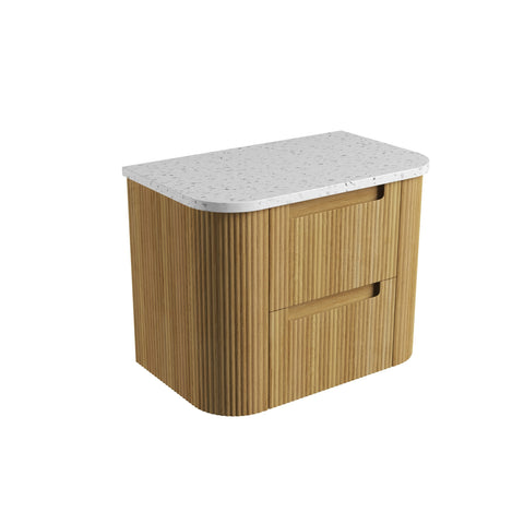 Snow solid-surface stone top for the Aulic Varcelli Tier 750mm wall hung vanity