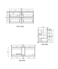 Aulic Venetta 1200mm wall hung vanity in a bathroom setting