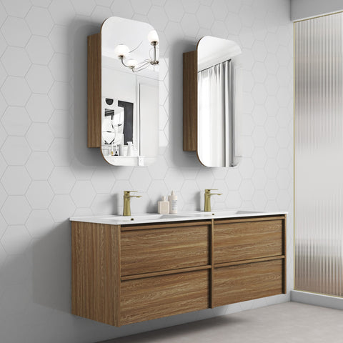 Aulic Venetta 1500mm wall hung vanity shown in a finished bathroom