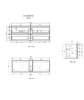 Aulic Venetta 1500mm wall hung vanity in a bathroom setting
