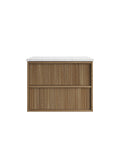 Aulic Venetta Fluted 750mm wall hung vanity with vanity top