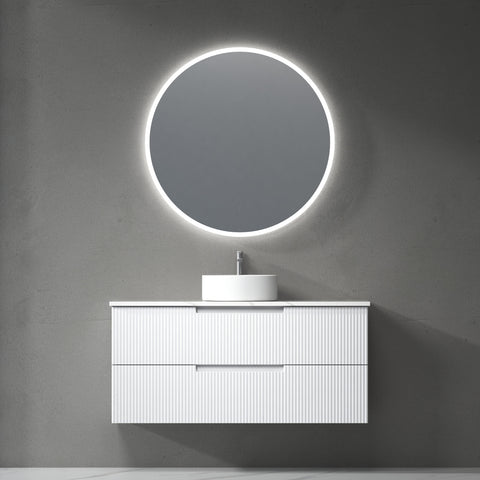 Front view of the Aulic Verona Mark II 1200mm wall hung vanity