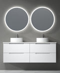 Front view of the Aulic Verona Mark II 1500mm wall hung vanity cabinet