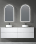 Front view of the Aulic Verona Mark II 1800mm wall hung vanity