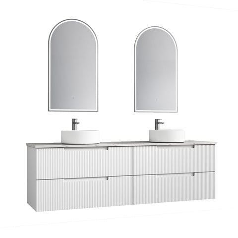 Aulic Verona Mark II 1800mm wall hung vanity shown in a finished bathroom