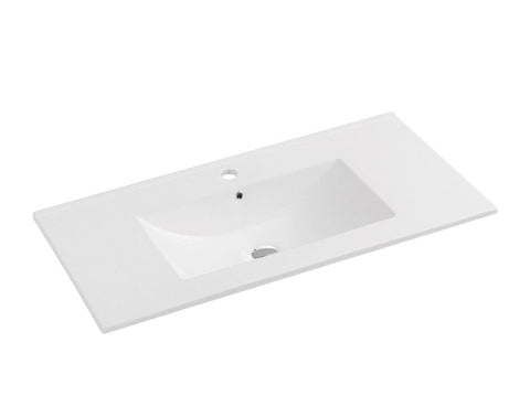 Crystal Ceramic Top for the Aulic Verona Mark II 600mm wall hung vanity