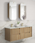 Aulic Voulari 1500mm wall hung vanity shown in a finished bathroom