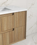 Aulic Voulari 1800mm wall hung vanity in a bathroom setting