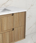 Aulic Voulari 750mm wall hung vanity in a bathroom setting