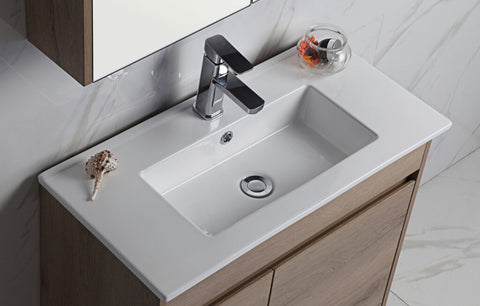 Aulic York 600mm floor standing vanity in a bathroom setting