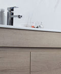 Aulic York 750mm floor standing vanity styled in a bathroom
