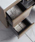 Aulic York 750mm floor standing vanity shown in a finished bathroom