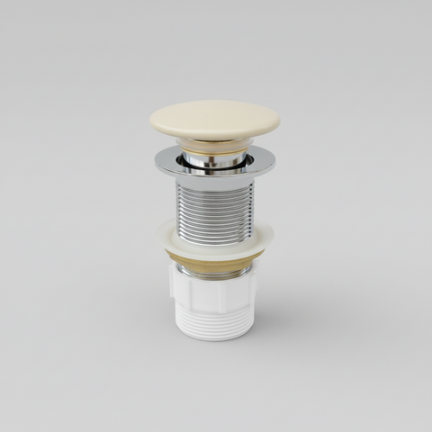 Claya - Peach Fuzz matte Pop-Up Waste, 32mm Non-Overflow Ceramic Cap