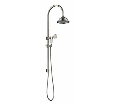 Modern National - Bordeaux Twin Shower System Brushed Nickel