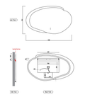Dimension diagram - 1300mm