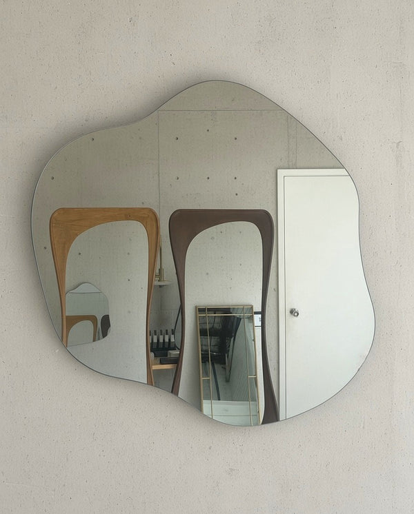 Serene - Frameless Organic Wavy Wall Mirror 70cm x 63cm