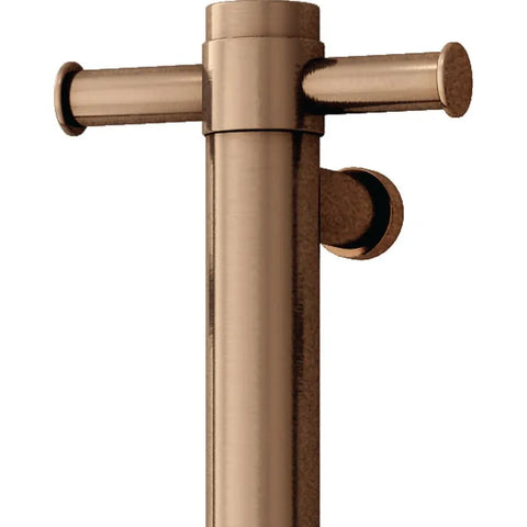 Thermogroup -  Thermorail 12V Round 900 Vertical Heated Towel Rail  Brushed Bronze