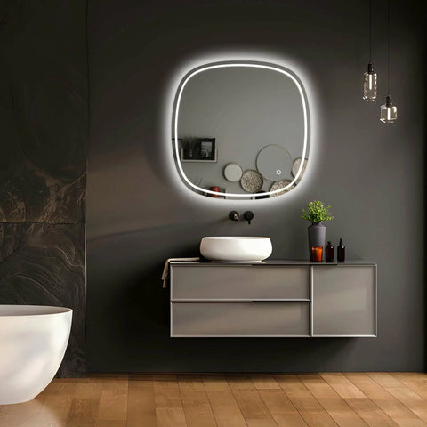 Aqua Perla - Lexsi Round Edge LED Mirror 2 Sizes