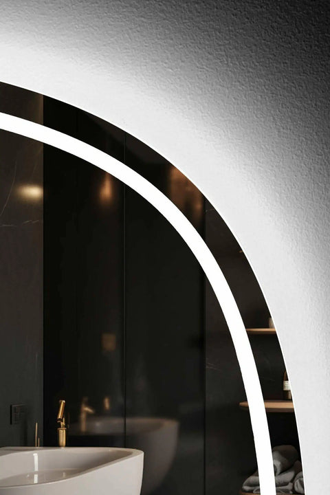 Aqua Perla - Lexsi Round Edge LED Mirror 2 Sizes