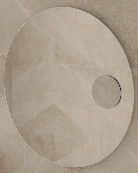 3x 140mm Round Magnifying Mirror with magnet and 140x400mm metal strip
