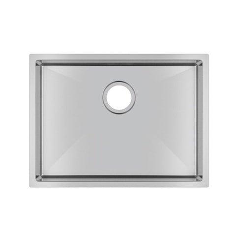 Aqua Perla - Chrome Stainless Steel Single Bowl Kitchen Sink 600x450x230mm