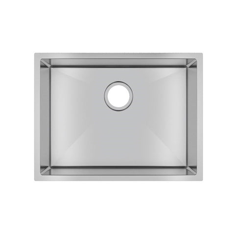 Aqua Perla - Chrome Stainless Steel Single Bowl Kitchen Sink 600x450x300mm