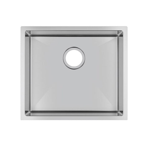 Aqua Perla - Chrome Stainless Steel Single Bowl Kitchen Sink 510x450x230mm