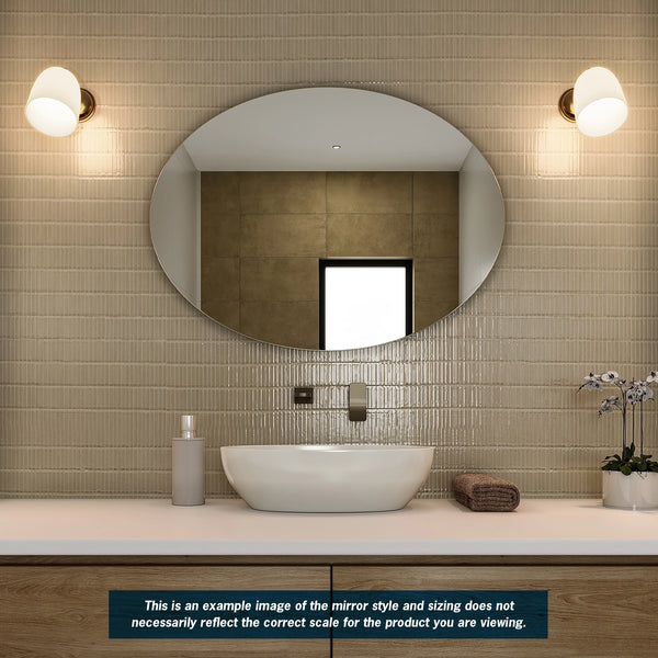 Ablaze - Oval Polished Edge Mirror
