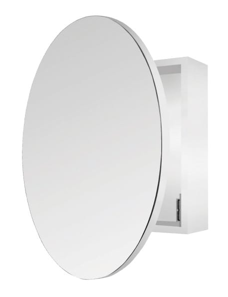 Ablaze - ASCR Mirror Cabinet with round door W600 x H600 x D150 mm
