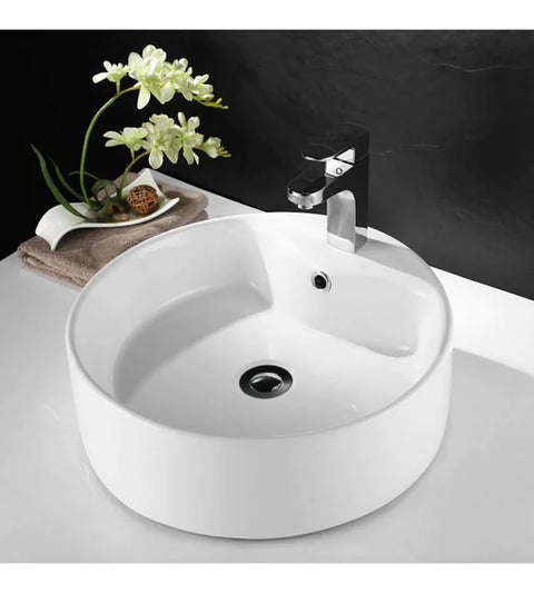 Linkware - Albany Round Bathroom Ceramic Basin White