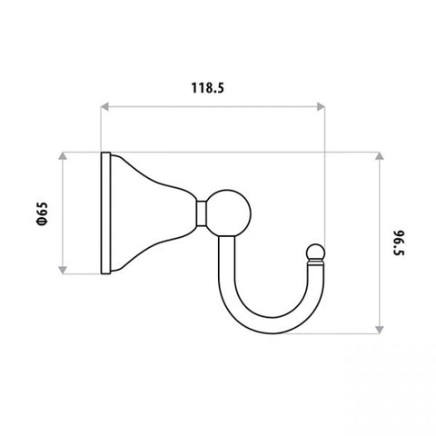 Linkware - The Gabe Robe Hook | 5 Finishes
