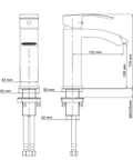 Esphera - Brushed Gold Short Basin Mixer Tap - 2 Magpies