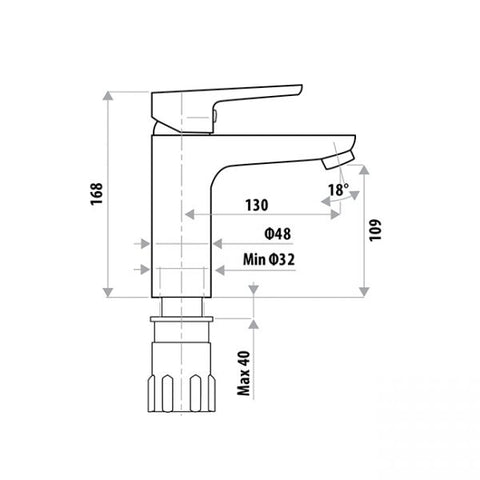 Linkware - Liberty Short Basin Mixer 3 Finishes