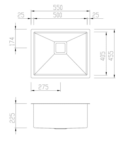 Oliveri - Professional Series Stainless Steel Single Bowl Undermount Sink