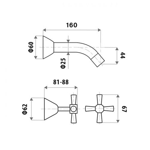 Linkware - Kirra Profile Bath Set